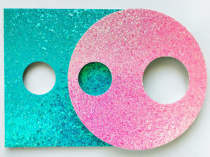 Glitter Relief Square and Circle