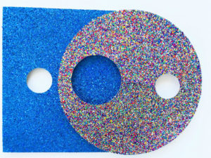 Glitter Relief Square and Circle