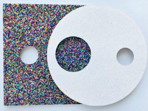 Glitter Relief Square and Circle